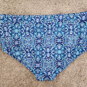 Lands' End Highwaisted Bikini Bottoms 20W (Blue)